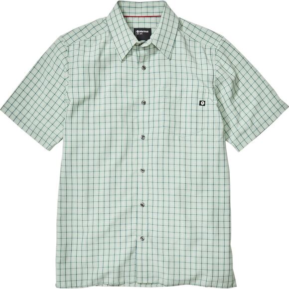 Marmot Eldridge Plaid Mens Shirt Size Small Plaid Mint Green - Picture 1 of 7